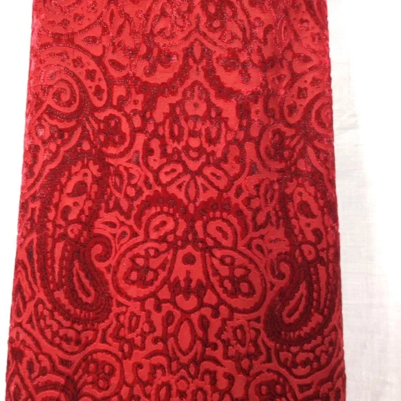 Gegrge Girls Red Velvet High-Low Holiday Dress Sz8 - Picture 3 of 10